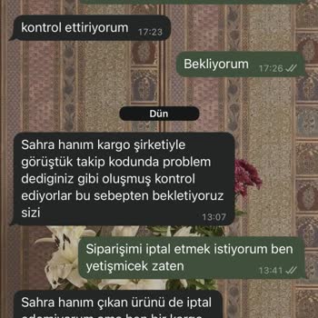 Kargo Takip Bilgisi Yok Ve İletişim Eksikliği