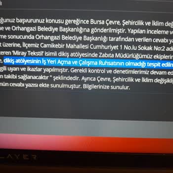 Miray Tekstil Ruhsatsız Dikiş Atölyesi İçin Hızlı Kapatma Ve Mühürleme Talebi