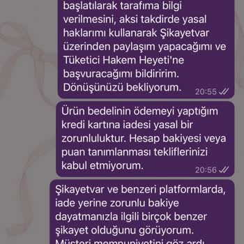 Oppo Moda İade Sözüne Rağmen Kredi Kartına Geri Ödeme Reddi