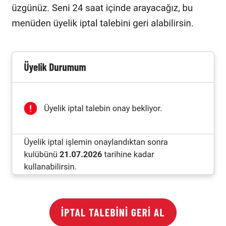 Macfit | Samsun Üyeliğimi İptal Etmeme Rağmen Para Çekilmesi