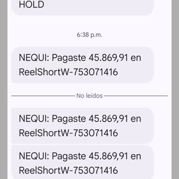 Cobros no autorizados de ReelShort, solicito devolución y dar de baja