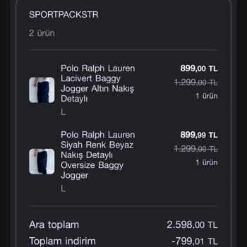 Sportpacks Yanlış Marka Ve Kalite Tam İade Talebi