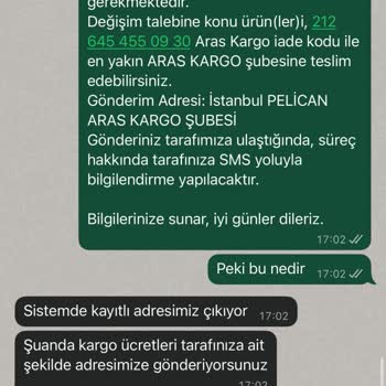 İade Numarası Verilmeyen Ve İletişim Kurulamayan Sipariş İçin Acil Geri Dönüş Talebi