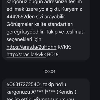 Aras Kargo’da Yanıltıcı Teslimat Bilgileri Ve Uzun Süreli Mağduriyet
