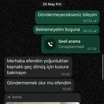 Teslim Edilmemiş Buket Battaniye Siparişi Ve Acil İade Talebi
