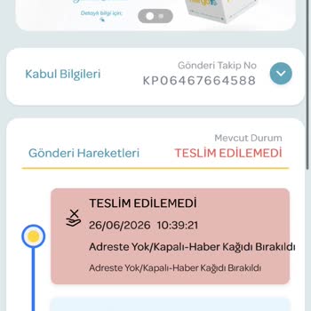 Kargonun ‘Adreste Yok’ Olarak İşlenmesi Ve İletişim Sorunları