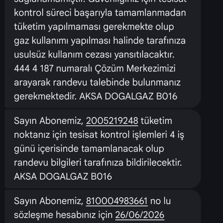 Kayseri Aksa Doğalgaz'da Randevu Teyidi Eksikliği Ve Uzun Bekleme