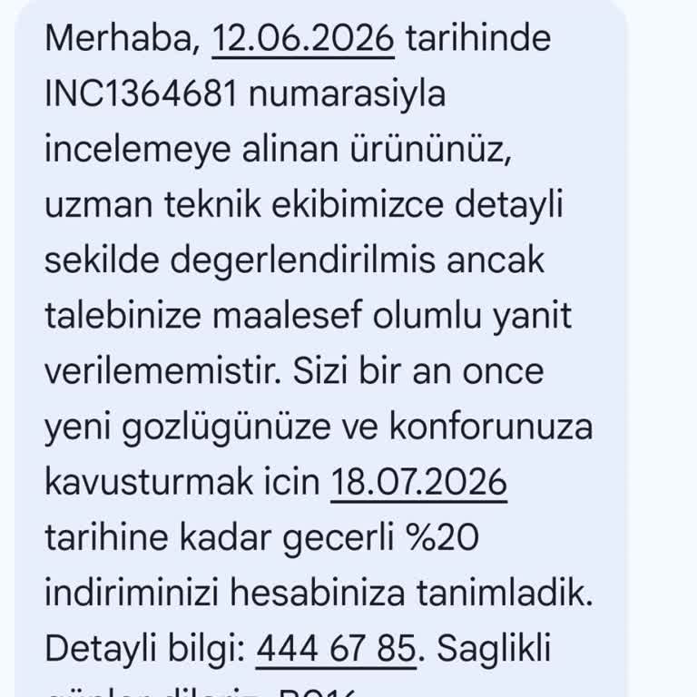 Rayban Gözlüğüm Kısa Sürede Çizildi, Garanti Reddiyle Karşılaştım