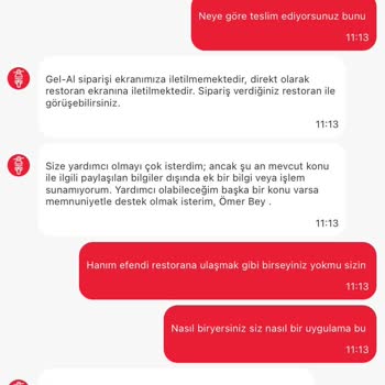 İleri Saatli Sipariş İmkânı Olmadan Hemen Teslim Görüntülendi, Müşteri Hizmetleri Yardımcı Olmadı