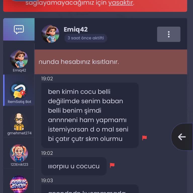 İtemsatis'te Şikayet Edilen Satıcıya Kalıcı Hesap Kapatma Talebi