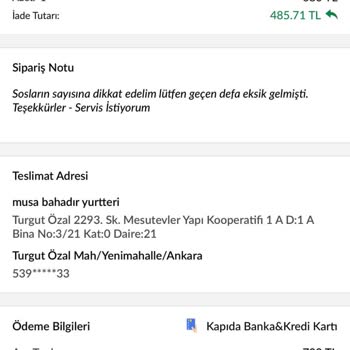 Uber Eats Eksik Sos Ve İade Sürecinde Gecikme