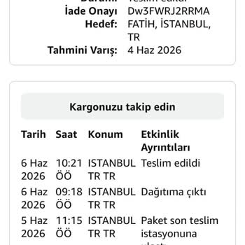 Amazon’da İade Sürecinin Uzun Süre Tamamlanmaması Ve Müşteri Mağduriyeti