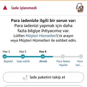 Amazon’da İade Sürecinin Uzun Süre Tamamlanmaması Ve Müşteri Mağduriyeti