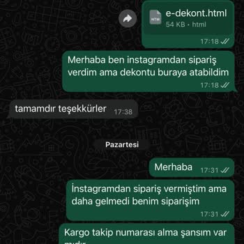 Yiteks Home Instagram Üzerinden Siparişlerde Ürün Gönderilmemesi Ve İade Talebi