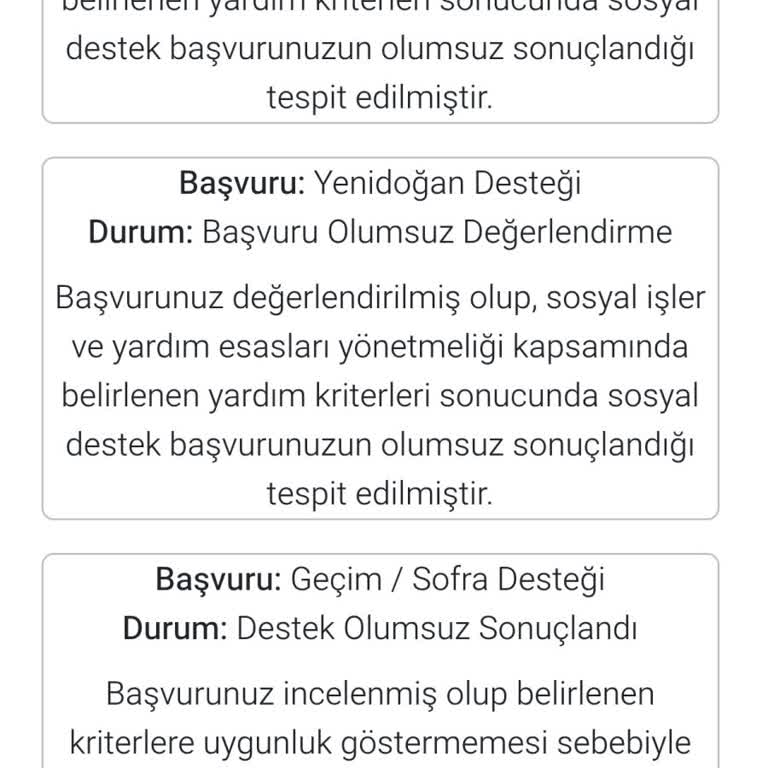 İBB Yenidoğan Destek Paketi Başvurumun Açıklama Olmadan Reddedilmesi