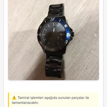 Calvin Klein Saatinde Garanti Sürecinde Çözülmeyen Buğulanma Sorunu Yenisi İstenen