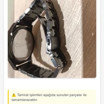 Calvin Klein Saatinde Garanti Sürecinde Çözülmeyen Buğulanma Sorunu Yenisi İstenen