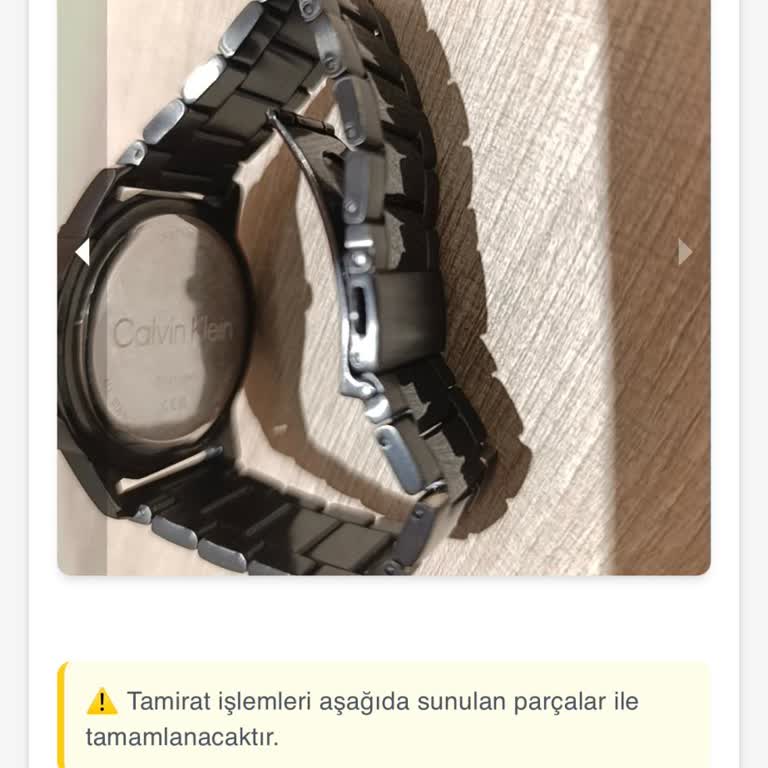 Calvin Klein Saatinde Garanti Sürecinde Çözülmeyen Buğulanma Sorunu Yenisi İstenen