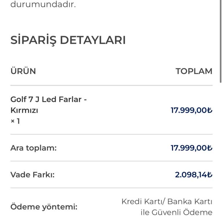 Vagmarket Sorunlu Ürün