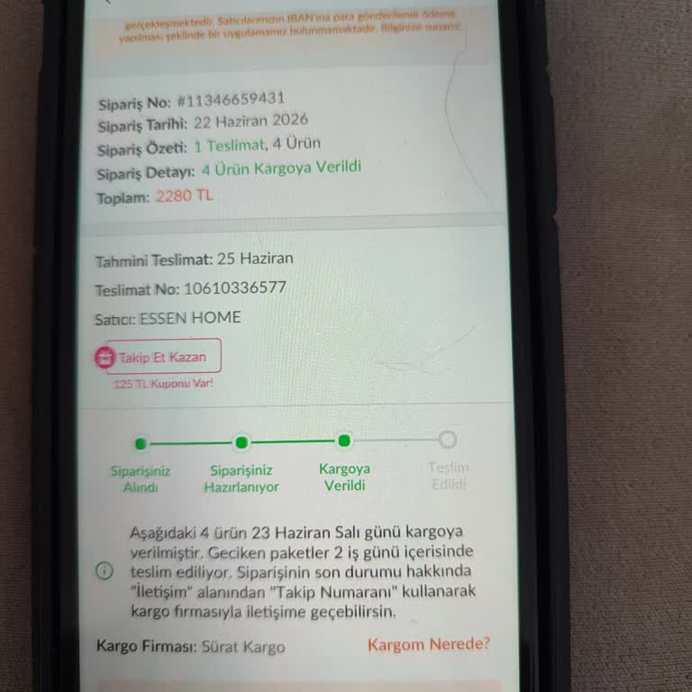 Sürat Kargo Gecikmesi Nedeniyle Acil Siparişim Teslim Edilmedi