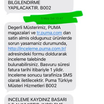 Üretim Hatası Nedeniyle Deforme Olan Puma Ayakkabısının İade Ve Değişim Talebi