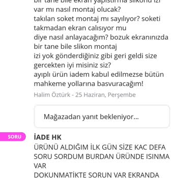 N11 Üzerinden Satın Alınan Ayıplı Ürün İadesi İçin Verilen Onay Sonrası Mağaza Red Kararı