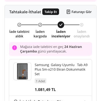 N11 Üzerinden Satın Alınan Ayıplı Ürün İadesi İçin Verilen Onay Sonrası Mağaza Red Kararı