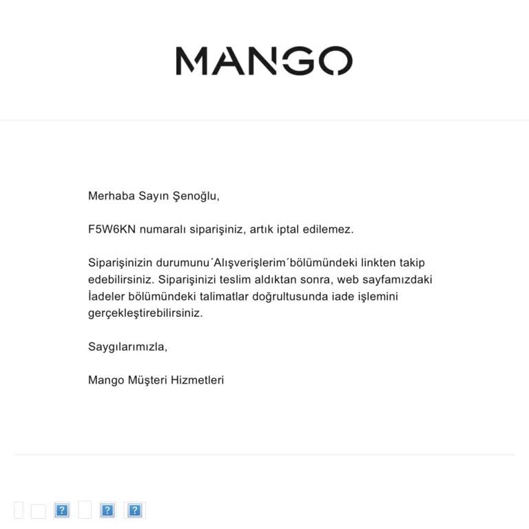 Mango'da Sipariş İptali Reddedildi Ve Geri Ödeme Süreci Uzayıp Mağdur Oldum