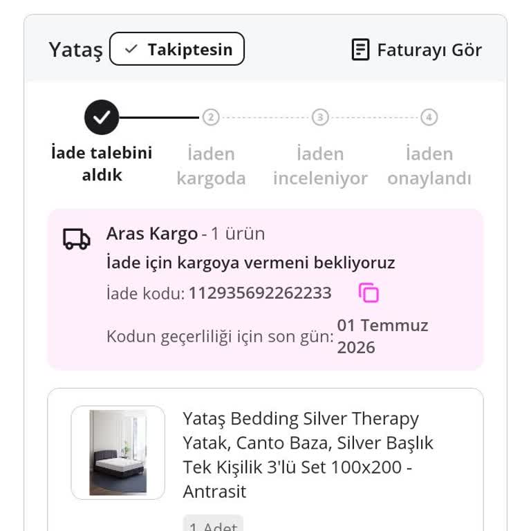 İlanında Yükseklik Bilgisi Olmayan Yataş Yatağının İadesi Reddedildi