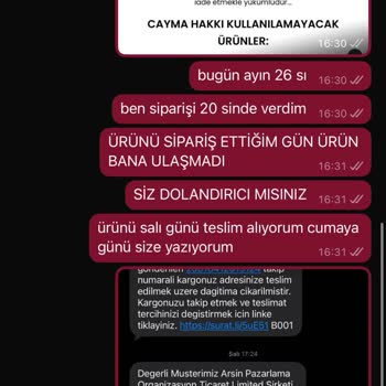 Yasal Cayma Hakkı Göz Ardı Edildi, İade Talebim Haksız Şekilde Reddedildi