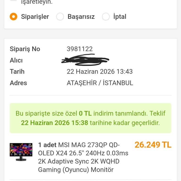 Kargoya Verilmeyen Siparişim İçin Hızlı Çözüm Ve İptal Talebi