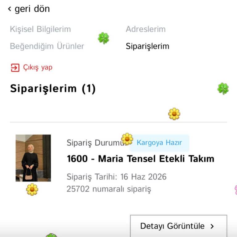Gönderilmemiş Sipariş Ve İade Talebi
