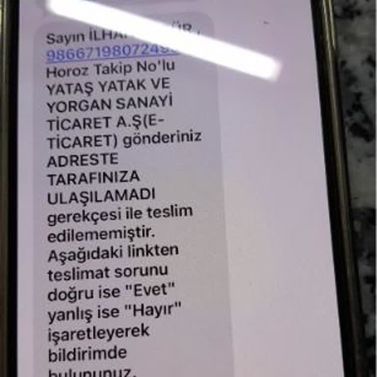 Yataş'ın Uzun Teslimat Gecikmesi Ve Yanıltıcı SMS Bilgilendirmeleri