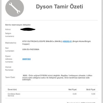 İdefix’ten Aldığım Sahte Dyson Cihazı Yangın Çıkarıp Çocuğumu Tehlikeye Attı