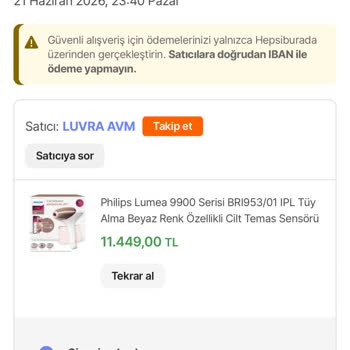 Hepsiburada Yanlış Model Ürün Gönderimi Nedeniyle Güvenim Sarsıldı