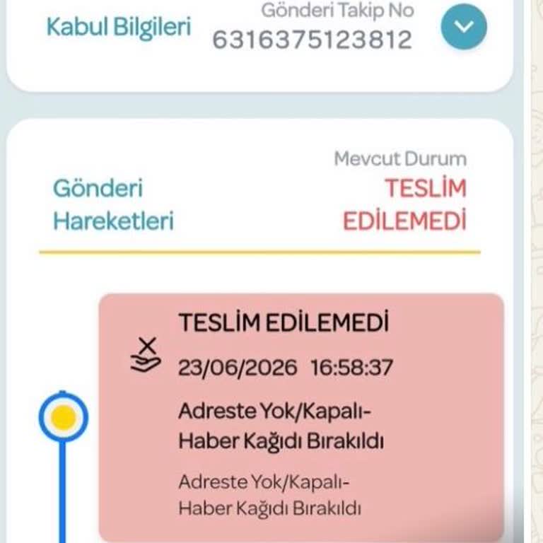 Yanıltıcı Teslimat Bildirimi Ve Cevapsız PTT Kargo Müşteri Hizmetleri Nedeniyle Kartım Gecikiyor
