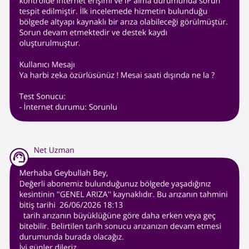 Tekrarlayan İnternet Kesintileri Ve Yetersiz Destek