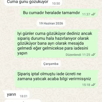 Teslim Edilmeyen Çamaşır Makinesi Ve Geciken İade