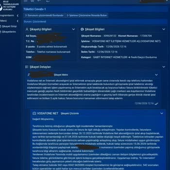 Vodafone Net'in Borçsuz Olmasına Rağmen Haksız İcra Takibi