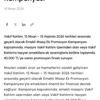Vakıf Katılım’da Yanlış Yönlendirme Sonucu 4.500 TL Zarar
