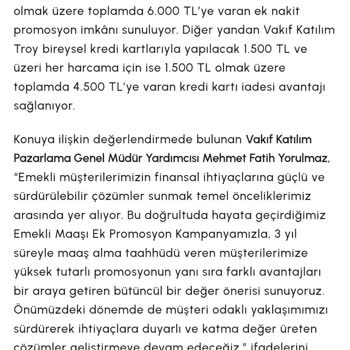 Vakıf Katılım’da Yanlış Yönlendirme Sonucu 4.500 TL Zarar