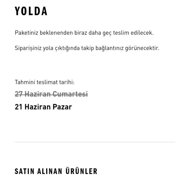Adidas Stokta Olmayan T-Shirt Satışı Ve Gecikmeli Teslimat Şikayeti