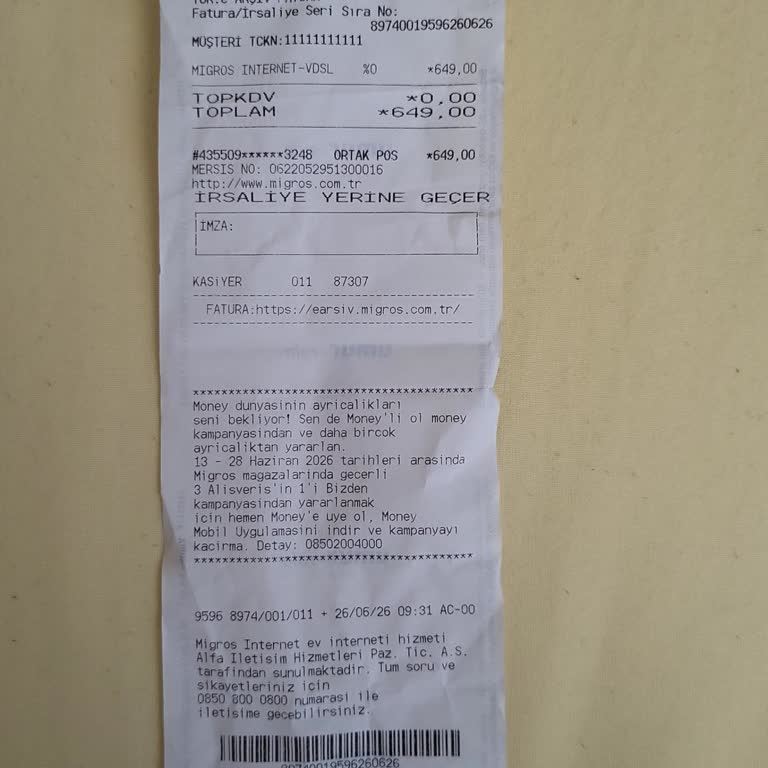 Migros Net Ödemesi İşlenmediği İçin İnternet Hizmeti Açılmadı