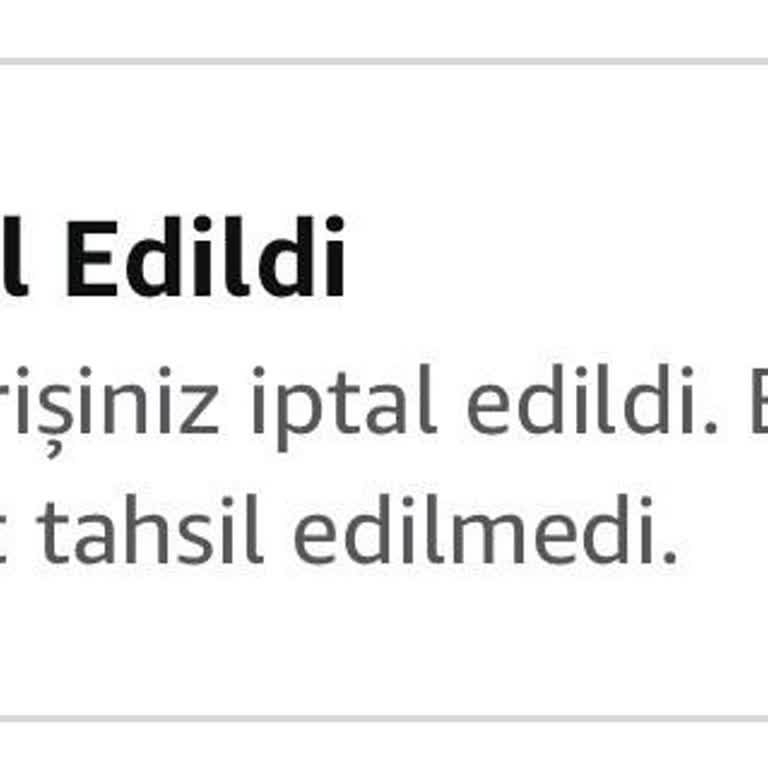 Amazon Sipariş İptali Sonrası İade Yapılmaması Mağduriyet Yarattı