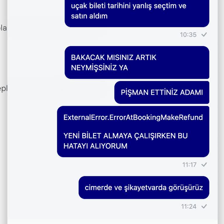 Turna.com'da Bilet Tarihi Hatası Ve Yetersiz Müşteri Desteği