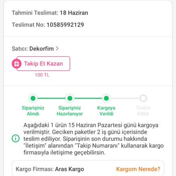 Teslim Edilmeyen Ürün, İptal Ve İade İşlemi Engellendi