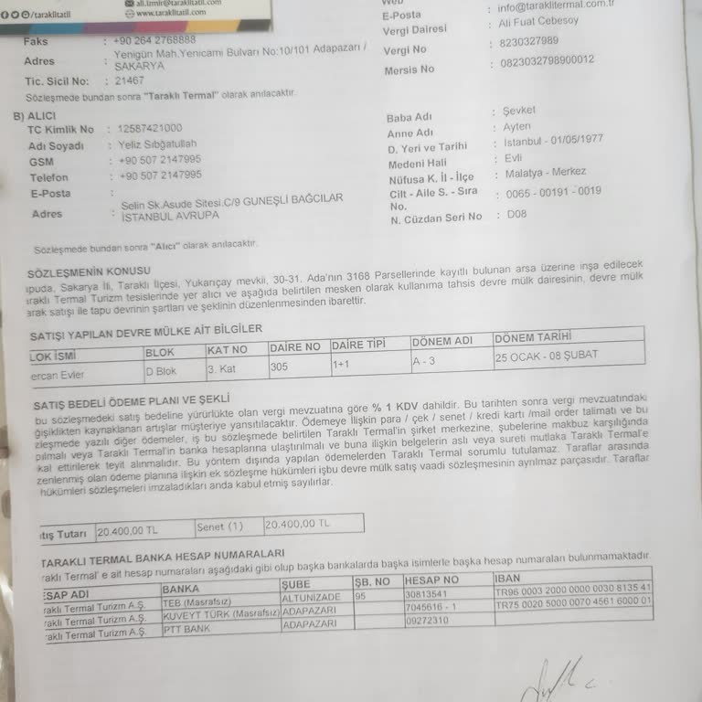 Tapu Teslim Edilmemesi Nedeniyle Devremülk Haklarım Engellendi