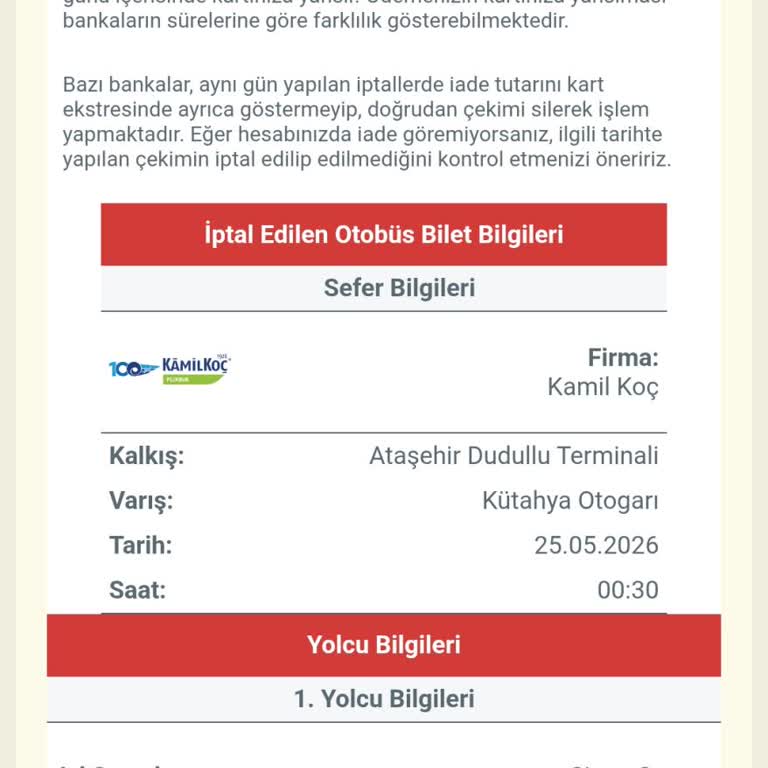 Obilet'ten İptal Ücreti İadesi Gelmedi Ve Sesli Yanıt Sistemiyle Destek Yok