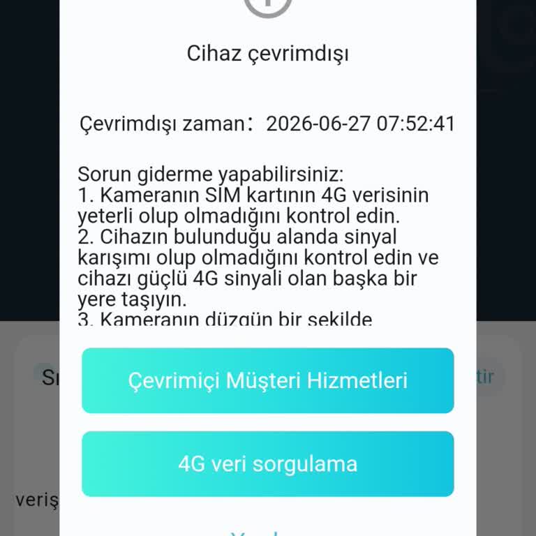 Kam Pro Kamera Bağlantı Sorunu Sürekli Çevrim Dışı Ve Teknik Destek İsteği