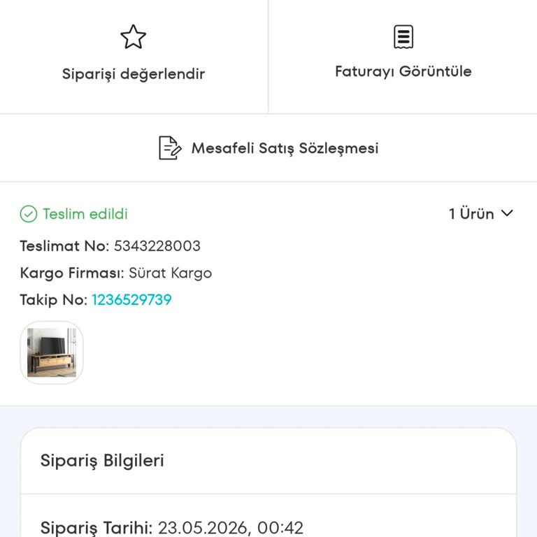 İptal Edilen TV Ünitesi Teslim Edildi, İade Ve Geri Ödeme Süreci Belirsiz
